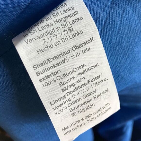 J Crew Skirt WMNS 12 Blue Belted pull-on Midi Liberty Flora Belle K7713 Ruffle - Picture 8 of 13